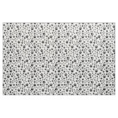 Schwarze Paw-Prints auf Weiß Stoff (Fat Quarter (45,7 x 55,9 cm))