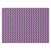 Schwarze Paw Prints Design Tablecloth Tischdecke (Vorderseite (Horizontal))