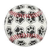 Schwarze Paws, Hundepfähle, Katzenpfähle, Kontur Baseball (Rückseite)