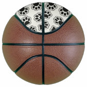 Schwarze Paws, Hundepfähle, Katzenpfähle, Kontur Basketball (Rechts)