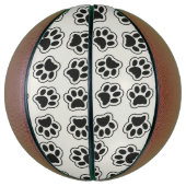 Schwarze Paws, Hundepfähle, Katzenpfähle, Kontur Basketball (Vertikal)