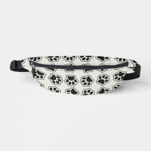 Schwarze Paws, Hundepfähle, Katzenpfähle, Kontur Bauchtasche