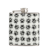 Schwarze Paws, Hundepfähle, Katzenpfähle, Kontur Flachmann (Vorderseite)