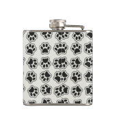 Schwarze Paws, Hundepfähle, Katzenpfähle, Kontur Flachmann (Rückseite)