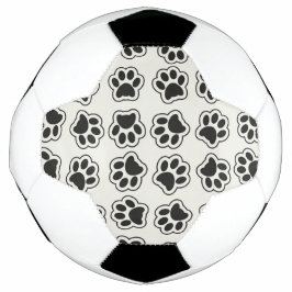 Schwarze Paws, Hundepfähle, Katzenpfähle, Kontur Fußball