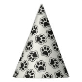 Schwarze Paws, Hundepfähle, Katzenpfähle, Kontur Partyhütchen (Links)