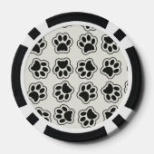 Schwarze Paws, Hundepfähle, Katzenpfähle, Kontur Pokerchips (Rückseite)