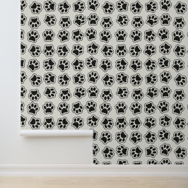 Schwarze Paws, Hundepfähle, Katzenpfähle, Kontur Tapete