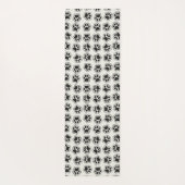 Schwarze Paws, Hundepfähle, Katzenpfähle, Kontur Yogamatte (Rückseite)