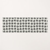 Schwarze Paws, Hundepfähle, Katzenpfähle, Kontur Yogamatte (Vorderseite (Horizontal))