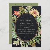 SCHWARZE PEACH WÜSTE ERFOLGREICHE CACTI FOLIAGE WE EINLADUNG (Vorne/Hinten)