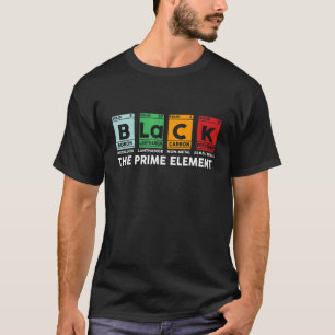 Schwarze Periodische Tabelle Das schwarze Element T-Shirt