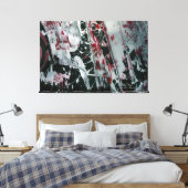 Schwarze Perle mit Namen und Unterschrift Leinwanddruck (Insitu (Schlafzimmer))