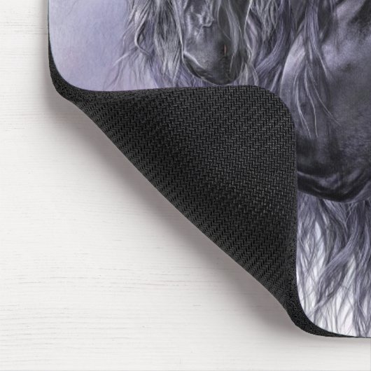 Schwarze Perle Mousepad (Ecke)