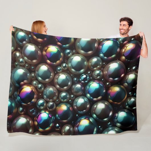 Schwarze Perlen Fleecedecke (Beispiel)