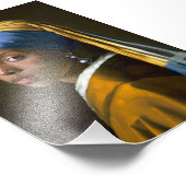 Schwarze Perlen, klassische Kunst, schwarze Frau Fotodruck (Ecke)