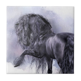 Schwarze Perlen-Kunst-Fliese Fliese