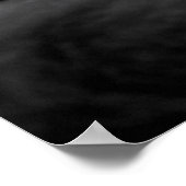 Schwarze Perserkatze Poster (Ecke)