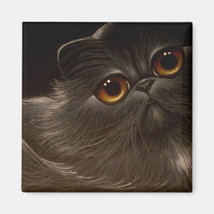 SCHWARZE PERSIAN CAT Magnet