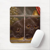 SCHWARZE PERSISCHE KÄTZCHEN-KATZEN - 1. MOUSEPAD (Mit Mouse)