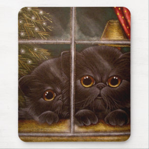 SCHWARZE PERSISCHE KÄTZCHEN-KATZEN - 1. MOUSEPAD