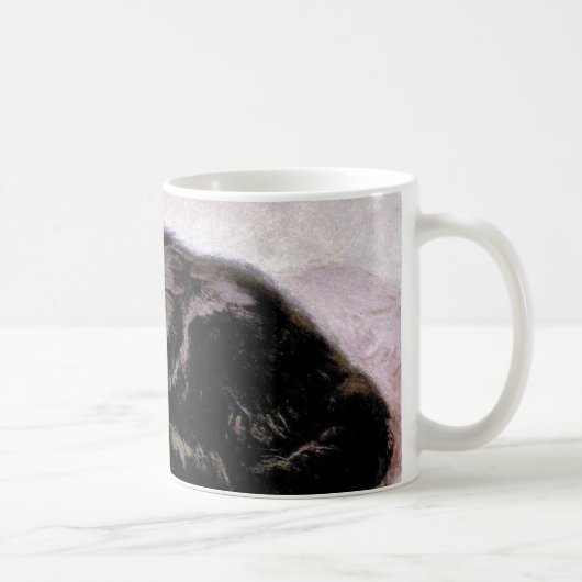 Schwarze persische Katze Kaffeetasse (Rechts)