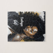 Schwarze Personalisiert Jigsaw Puzzle (Horizontal)