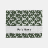 Schwarze Personalisierte Dog-Decken Fleecedecke (Vorderseite (Horizontal))