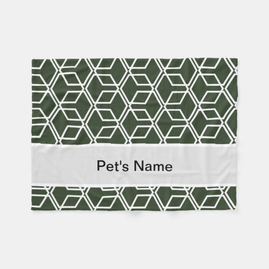 Schwarze Personalisierte Dog-Decken Fleecedecke (Vorderseite (Horizontal))