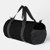 Schwarze Personalisierte Duffle Duffle Bag (Rechte Ecke)