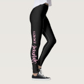 Schwarze personalisierte Leggings verbreiten Freun (Rechts)