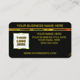 Schwarze Personalisierte Visitenkarte