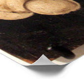 Schwarze Pest Kunst - Schädel und Kreuze Poster (Ecke)