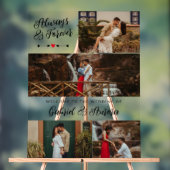 Schwarze Pfeile Foto Collage immer für immer Willk Acrylschild (Neutral)