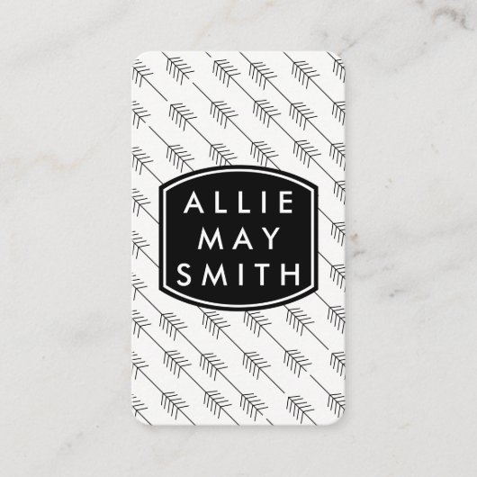 Schwarze Pfeile Visitenkarte (Vorderseite)