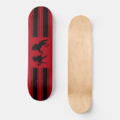 Schwarze Pferde Skateboard (Vorderseite)