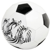 Schwarze Pferdeköpfe Fußball (Dreiviertel)