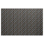 Schwarze Pfirsich und Goldränder Stoff (Yard (91,4 cm))