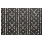 Schwarze Pfirsich und Goldränder Stoff (Fat Quarter (45,7 x 55,9 cm))