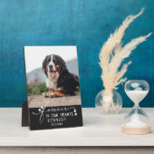 Schwarze Pfoten für immer in unserem Herz Foto Fotoplatte (Seite)