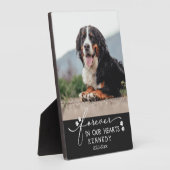 Schwarze Pfoten für immer in unserem Herz Foto Fotoplatte (Seite)