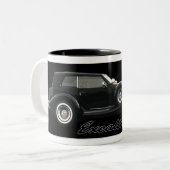 Schwarze Phaeton-Tasse Excalibur Reihen-IV Zweifarbige Tasse (Vorderseite Links)