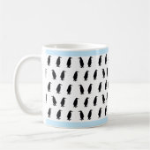 Schwarze Pinguine Kaffeetasse (Links)
