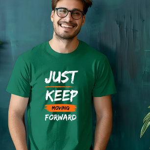 Schwarze Pinselstriche Inspiration Quote T - Shirt