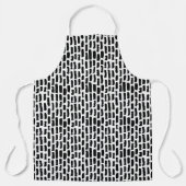 Schwarze Pinselstriche Schürze (Vorderseite)