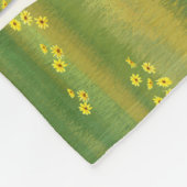 Schwarze Pinto Farbe Quarter Pferde im Sommer Weid Fleecedecke (Ecke)