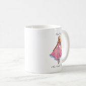 Schwarze Pinups-Tasse - Audrey Kaffeetasse (VorderseiteRechts)