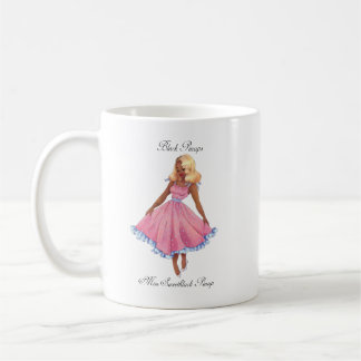 Schwarze Pinups-Tasse - Audrey Kaffeetasse