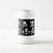 SCHWARZE PIRATBANNER, KREUZTE, SCHWERTER BIERGLAS (Vorderseite Links)
