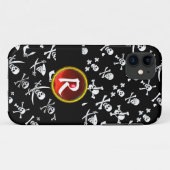 SCHWARZE PIRATBANNER, KREUZTE, SCHWERTER Case-Mate iPhone HÜLLE (Rückseite (Horizontal))